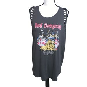 Bad Company Rock N Roll Fantasy 79 Graphic Tank Top Twisted Sleeves